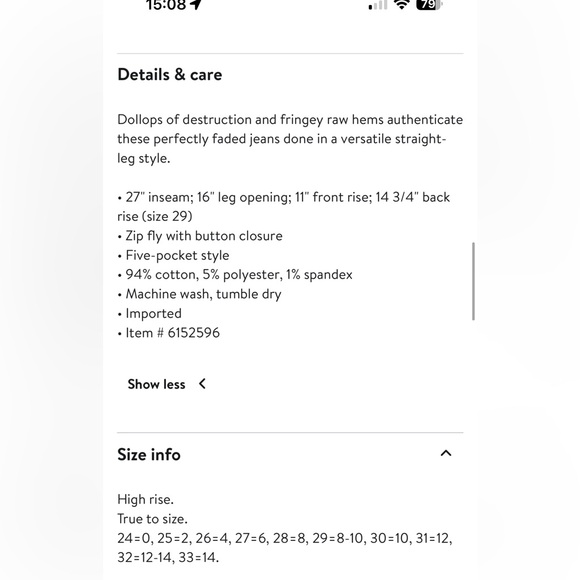 PISTOLA Lennon high waisted chew hem - Picture 12 of 12